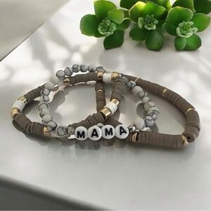 Mama Stack Elastic Bracelet Set